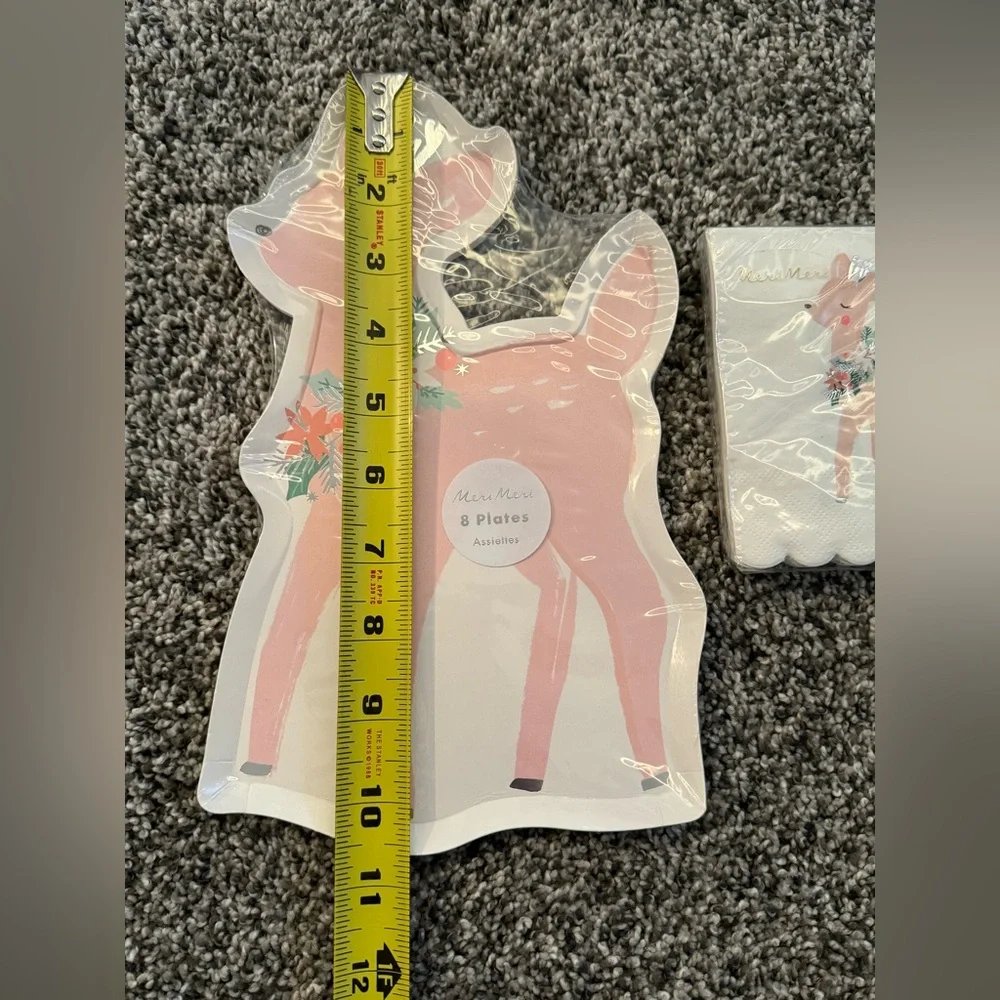 Meri Meri Pastel Deer Napkins & Plates - Small Set